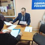 Олег Баулин провёл приём граждан в  Калининском районе