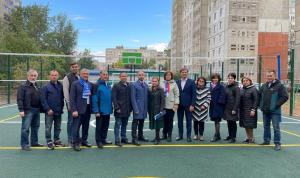 Депутаты городского Совета Уфы участвовали в приемке спортивной площадки Депутаты городского Совета Уфы участвовали в приемке спортивной площадки