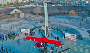 В Уфе состоялось открытие стелы «Город трудовой доблести» В Уфе состоялось открытие стелы «Город трудовой доблести»